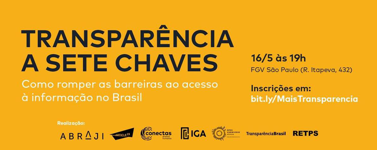 Organizações realizam evento para marcar o sétimo aniversário da Lei de Acesso